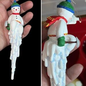 Vintage Dept. 56 Snowman Rock Climbing Ornament Christmas Holiday Collectible